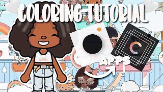 Coloring Tutorial! 🌈 || ItsCora || Toca Boca Roleplay screenshot 1
