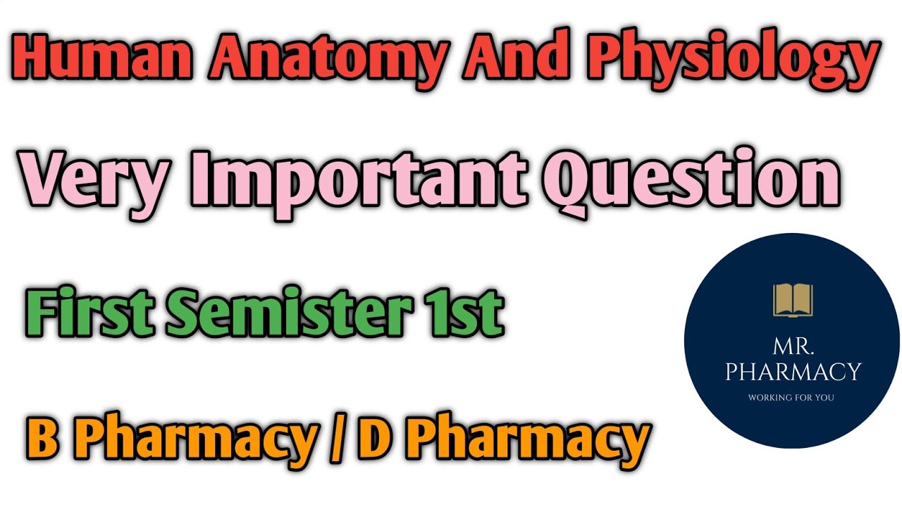 Human Anatomy And Physiology Important 1st Semester Year Very Imp ...