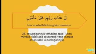 Surat Al Ma'arij Merdu | Murottal Juz 29 - Ustadz Muflih Safitra