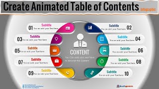 67.how to Create Animated Table of Contents Infographic 10 Steps