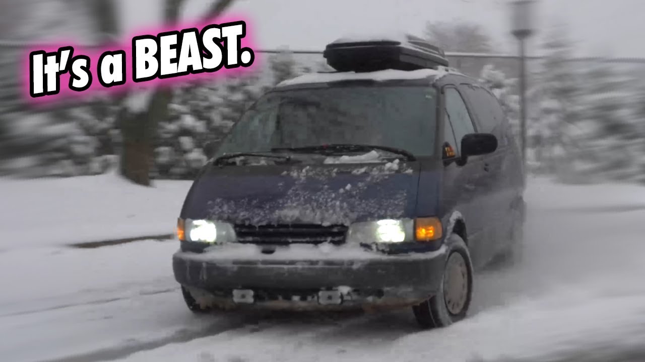 RWD Minivan Takes on the SNOW!! - YouTube