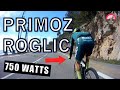 Primo rogli vs amateur cyclist  climbing session with power data