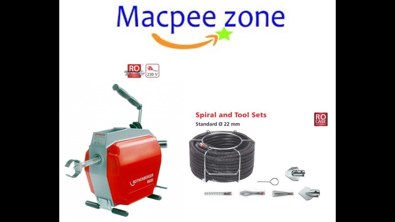 ROTHENBERGER R600 Drain cleaning machine YouTube