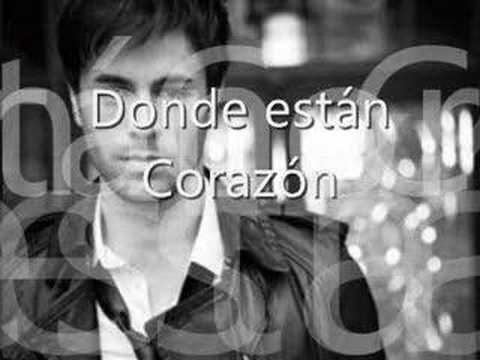 Donde estan corazon-Enrique Iglesias