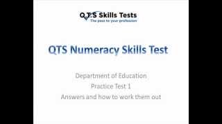 Numeracy Practice Test 1