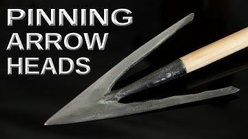 Medieval Longbow arrow heads and how to pin them on the arrow shaft