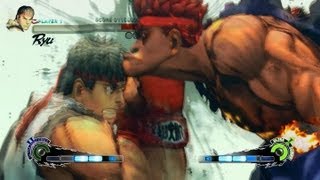 Super Street Fighter 4 IV AE PC Ryu Playthrough + Secret Evil Ryu Boss fight 2/2