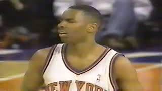 Latrell Sprewell Beautiful Fadeaway and Allan Houston Nice Dunk vs. Spurs (March 12, 2000)