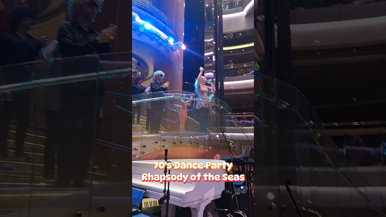Our 70's dance party onboard Rhapsody of the Seas was a great night! 🏵🚢 #70sparty #RhapsodyoftheSeas
