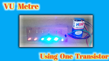 Make a VU metre using one transistor #3tech