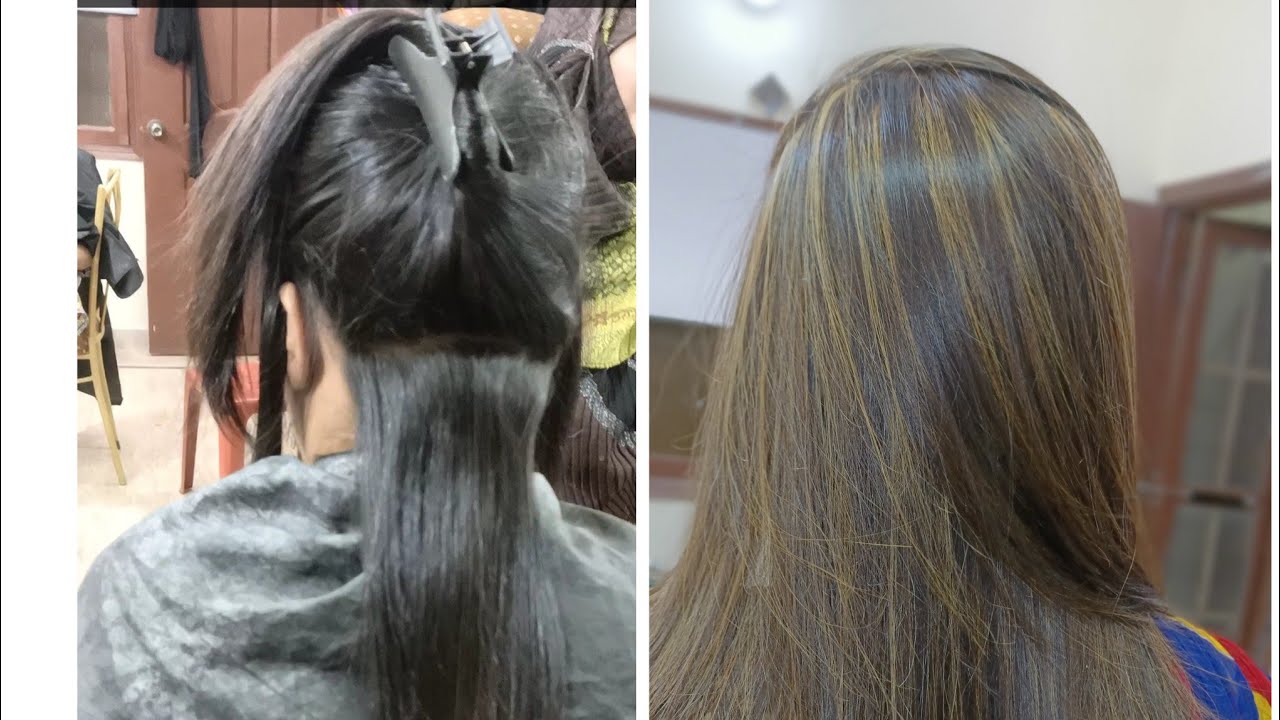 how to do base color with highlights / rida's saloon and hair academy ...