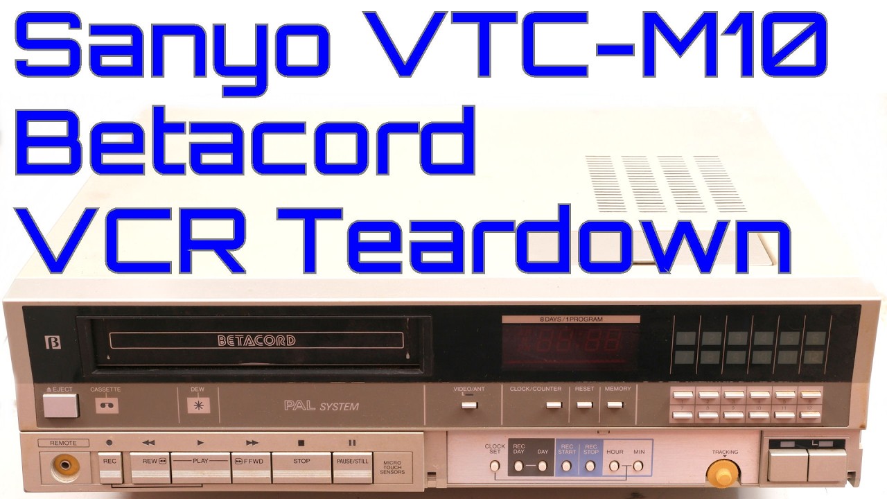 EW0213 - Разборка видеомагнитофона Sanyo VTC-M10 Beta