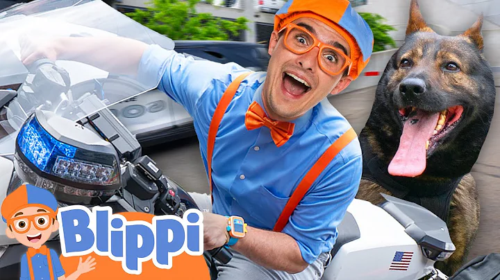Blippi Learns What Police Dogs Do! 🐶🚓