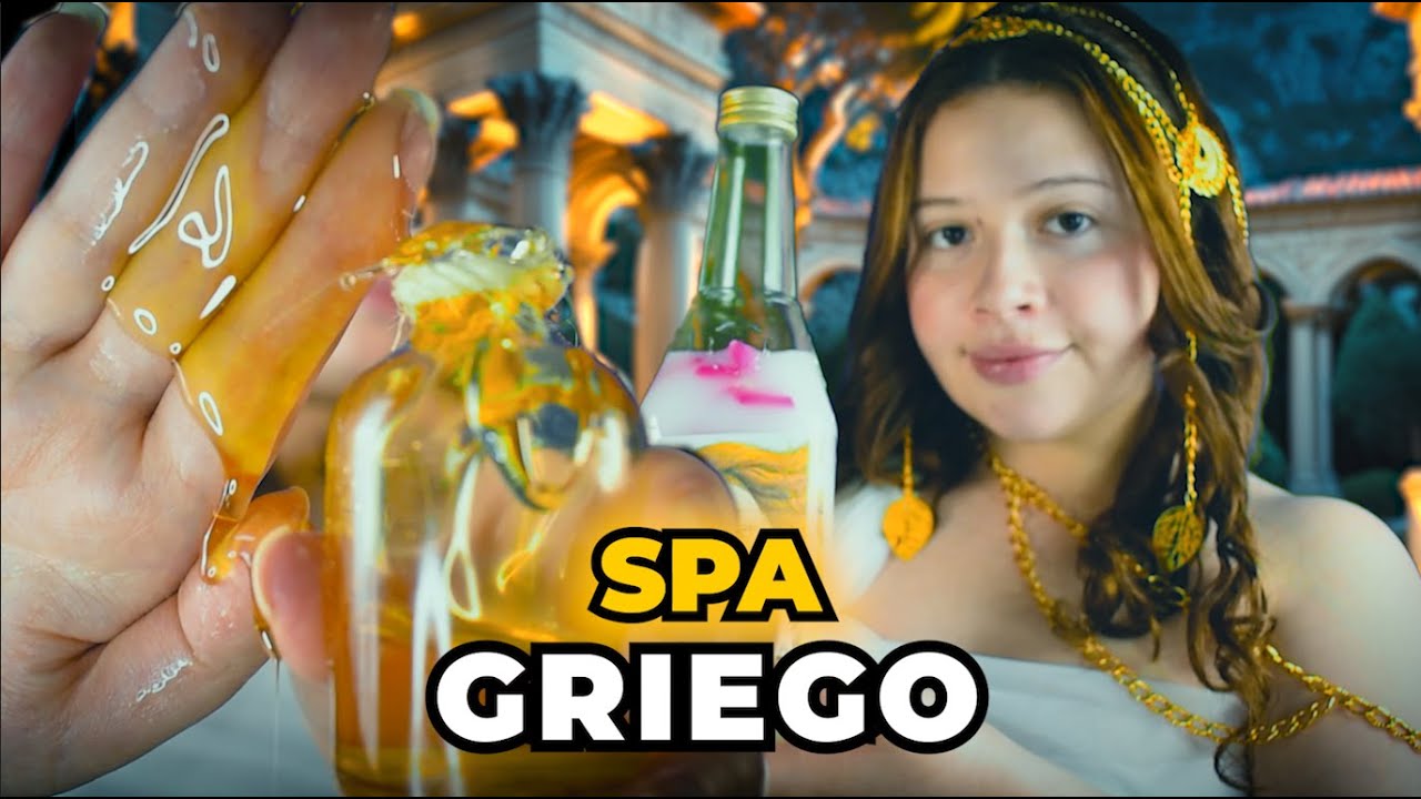 asmr🌿 SPA GRIEGO para la BELLEZA🧴⛲Spa FACIAL para Relajarse - Vivalen ASMR