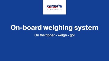 On-board weighing system at tipper S.KI - Schmitz Cargobull [english]