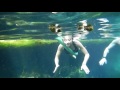 Relaxing rafting. Underwater view (Roper Creek) / Расслабляющий рафтинг. Вид под водой (Ропер крик)