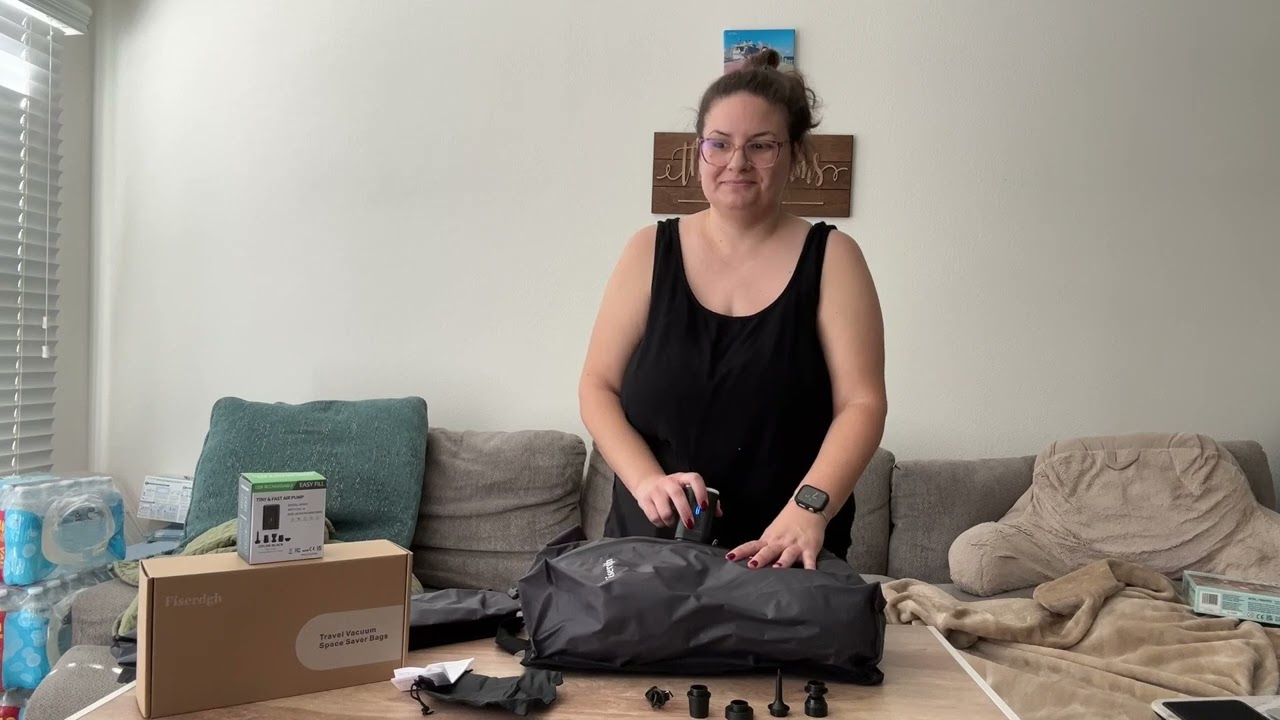 Vacuum Compression Bags for Travel with Pump Space Saver