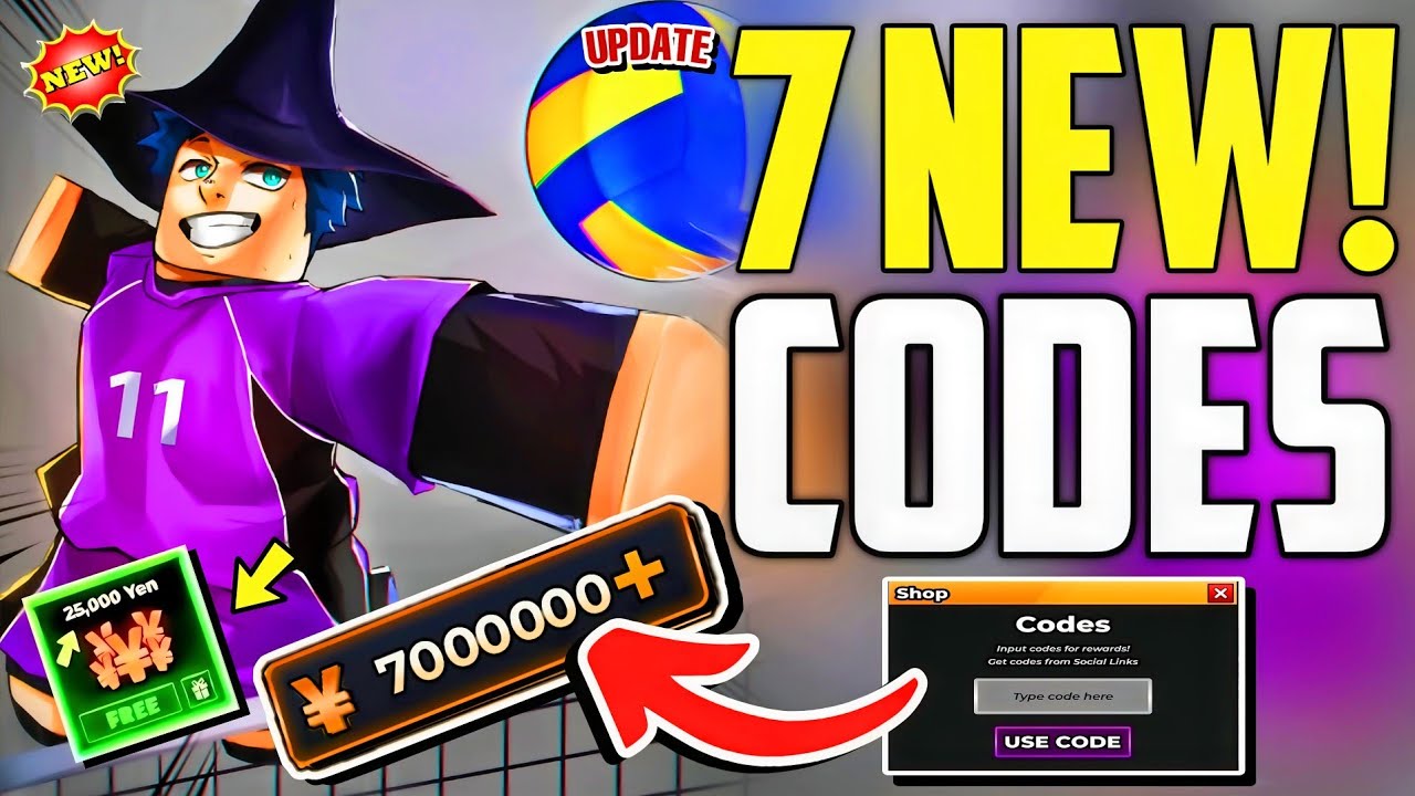⚠️UPDATE_38⚠️CODES For Volleyball Legends Roblox Codes 2025 - Haikyuu Legends Codes 