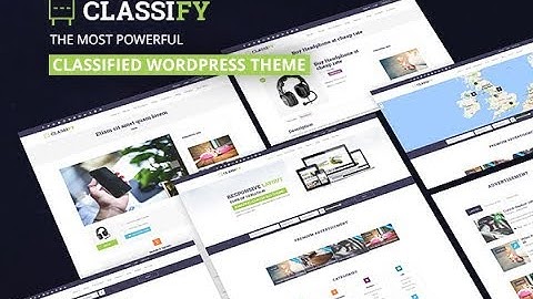 Theme Options - Classify Classified Ads WordPress Theme