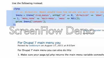 Drupal 7 Drop Down Menu with Nice Menus