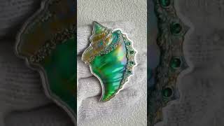 Perak Central Bullion series sound of the ocean silver shell series . Limited 300 pcs