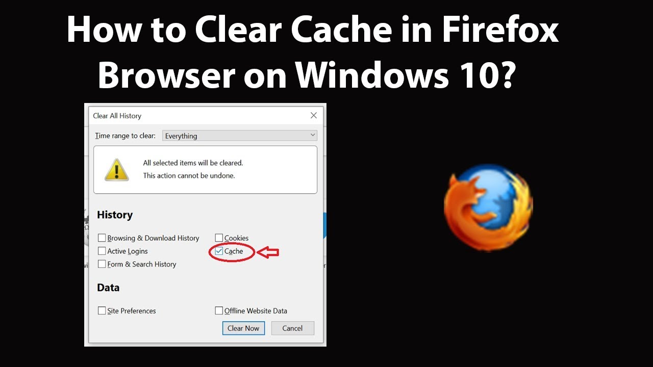 Borrar cache firefox