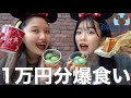 【大食い】食べて食べて食べまくる!🔥ディズニーシーで1万円使い切るまで帰れません!🐭🏰#しゅなたんコラボ