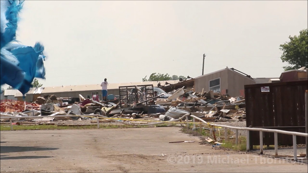 Tornado damage - El Reno, OK - 5/28/19 #Tornado - YouTube