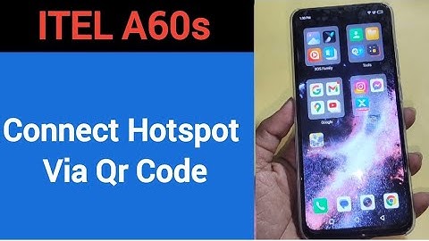 How to connect hotspot via QR code, Itel A60s wireless internet connect kaise karen