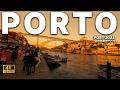 PORTO WALKING TOUR: Golden Hour 4K | Relaxing No Narration