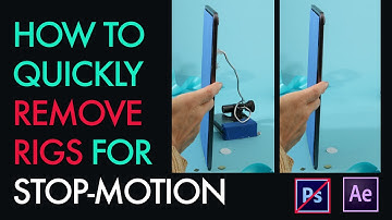 How to quickly remove rigs for stop-motion