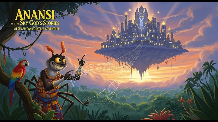 Anansi and the Sky God’s Stories | West African Folktale Adventure #africanstories  #africanteller