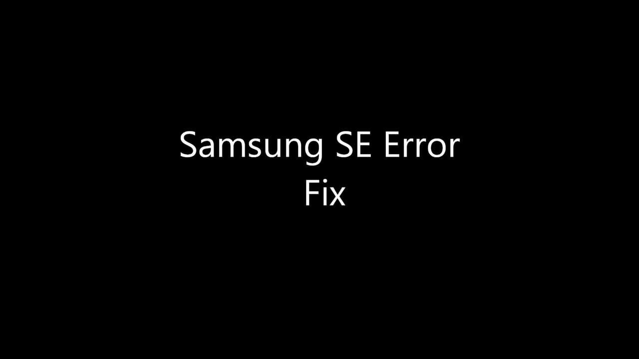 Samsung Microwave SE Error FIX! - YouTube