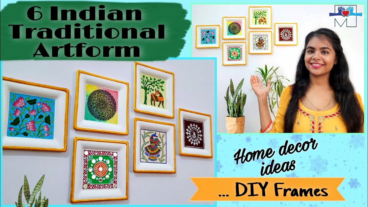 6 Traditional Paintings- Madhubani, Pichwai, Warli, Gond, Lippan & Mandala | DIY Home Decor