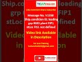 Error Message No. V1358 Ship.condition 01 loading grp 0001 plant FIP1 st Loc FIS1 not defined