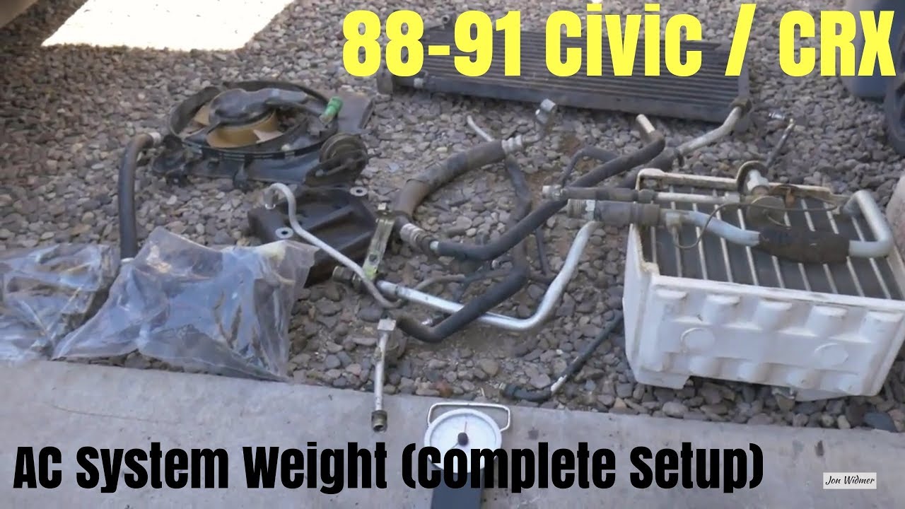 Air Conditioning Complete System Weight (88-91 Civic CRX) - YouTube