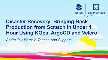 Disaster Recovery: Bringing Back Production from Scratch in Under 1 Hour Using... - Marcelo-Tanner