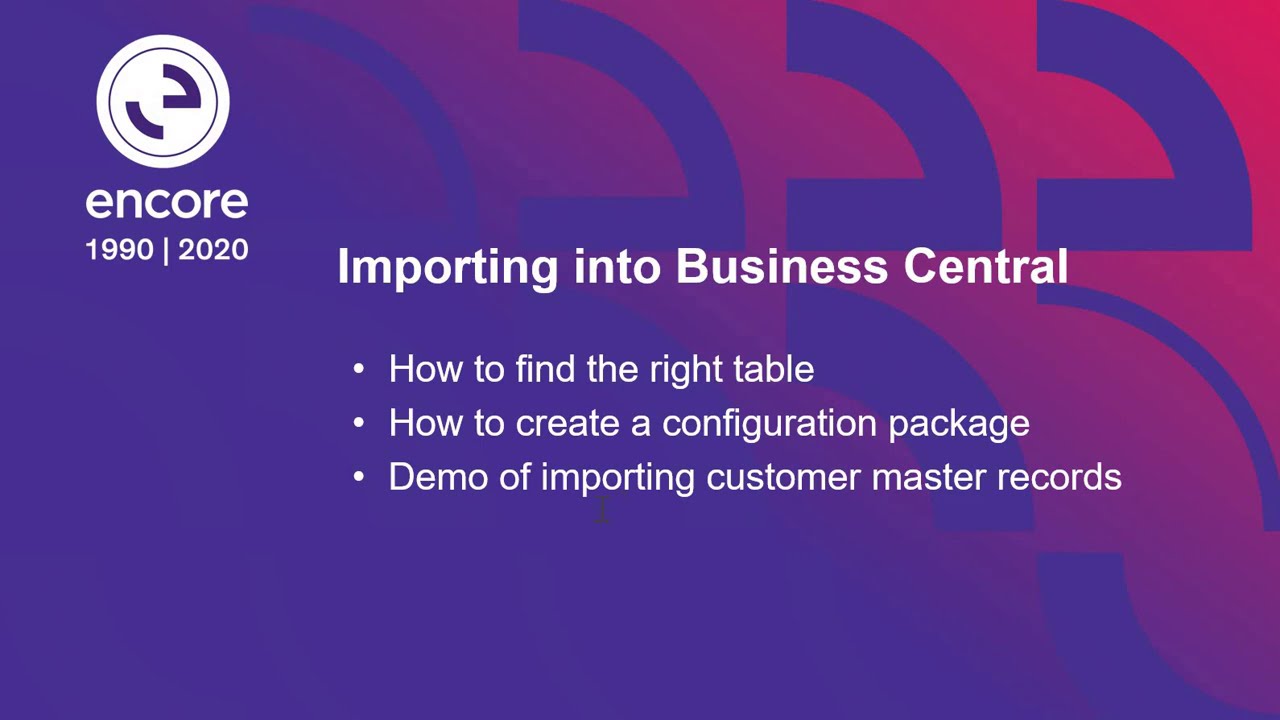 How to Easily Import Data into Dynamics 365 Business Central - YouTube