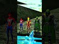 Deadpool, Spiderman & Red Hulk vs Fire Ball 💥 #trending #shorts