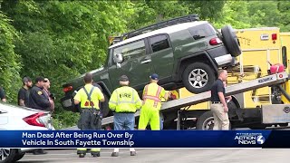 Man dead after being run over by own vehicle in South Fayette Township