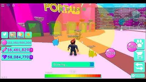 Getting the grind on with me ALT Account on Bubble Gum Simulator