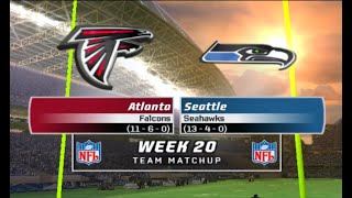 2022 NFC Championship Game: Atlanta Falcons @ Seattle Seahawks (Madden) [No Mods]