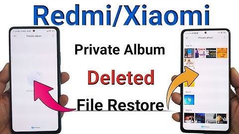 private album delete photo video vapas kaise laaye | Miui 13 restore private album file Redmi