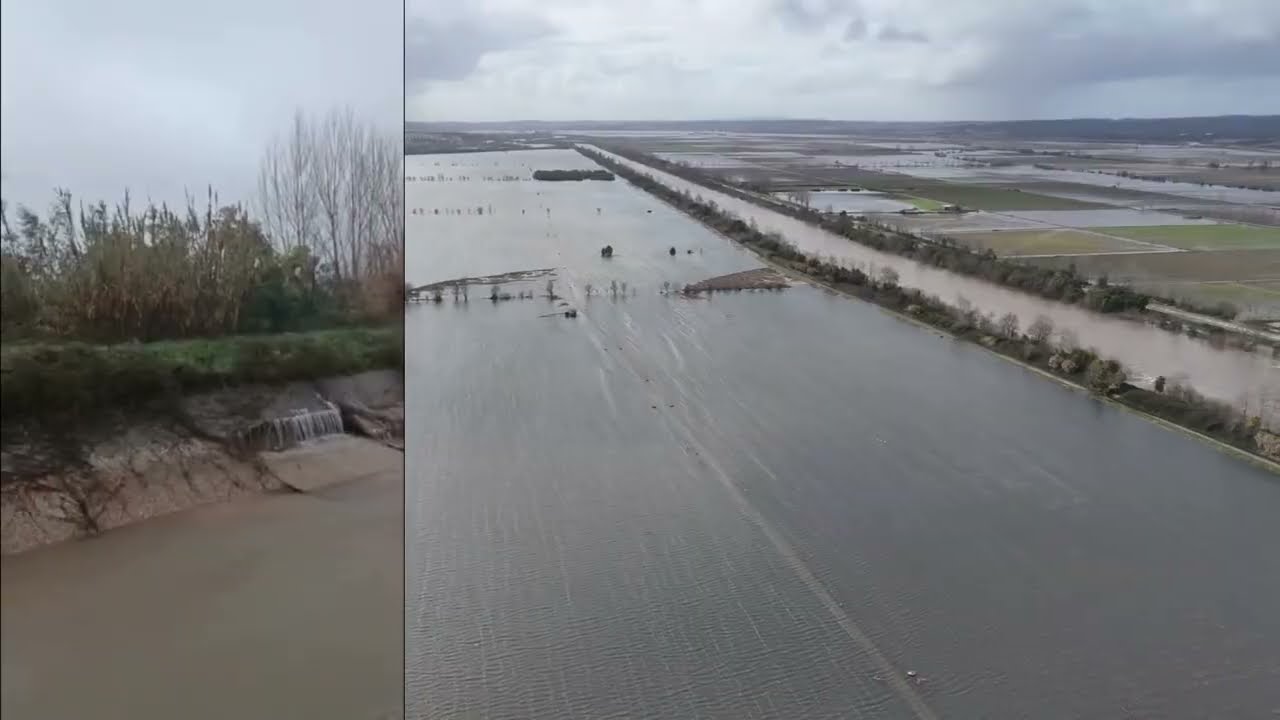 Coimbra: A1 cortada nos 2 sentidos e sem previsão de reabertura após colapso em dique do rio Mondego