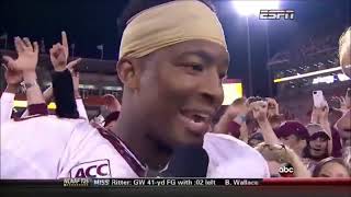 Jameis Winston s Iconic Postgame Interview Florida State vs Clemson 2013