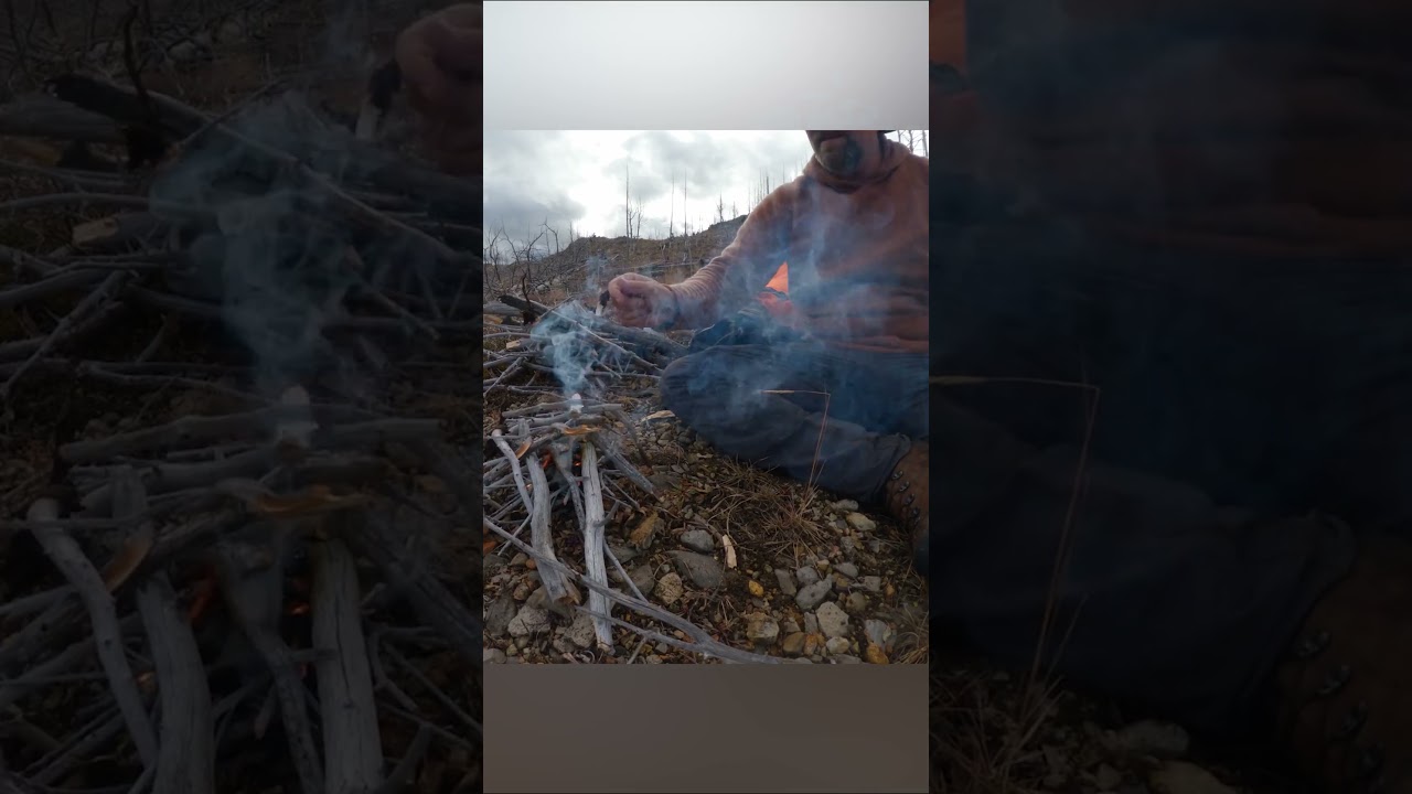 Подготовка в действии… Огонь и кофе вопреки всему 😳🔥 | Одиночное приключение на выживание 