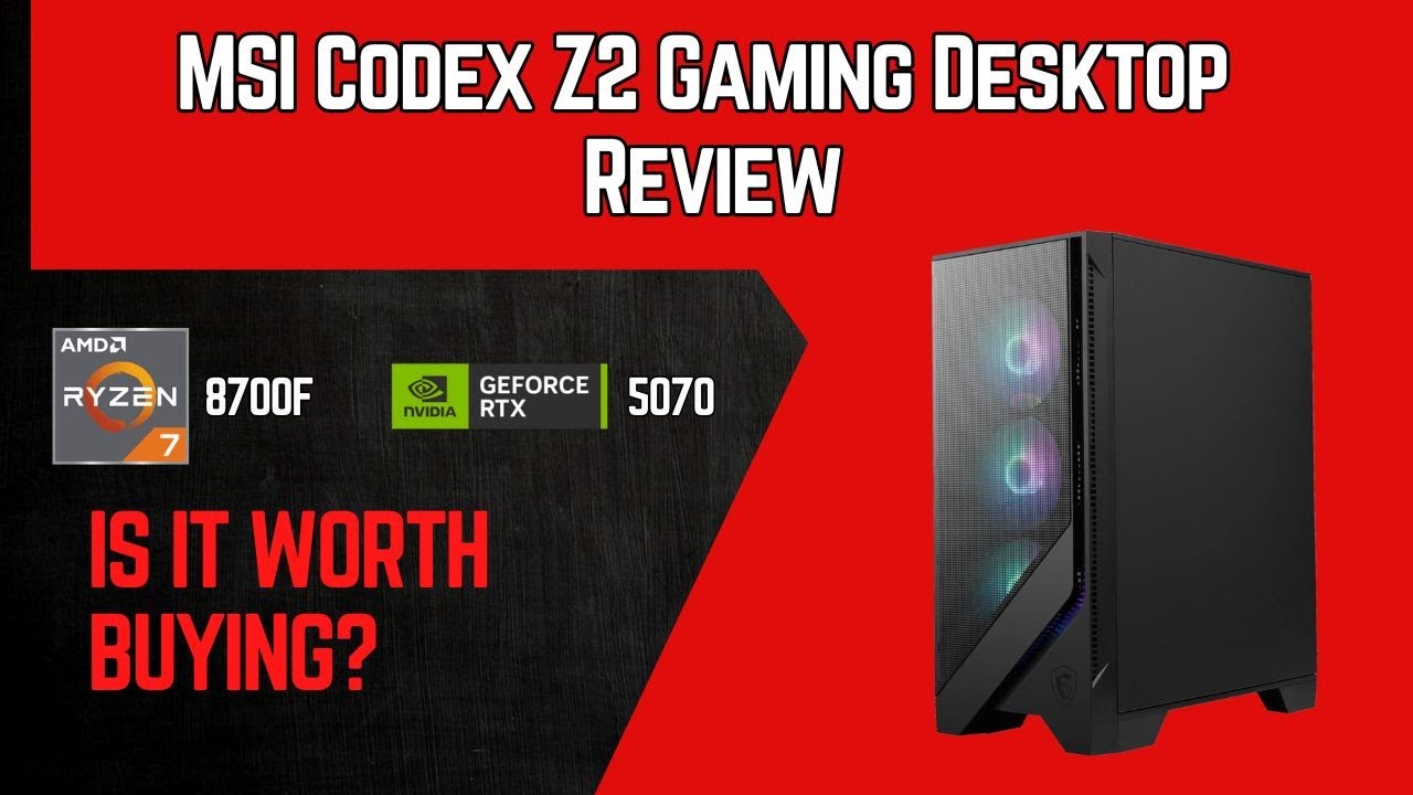 MSI Codex Z2 Gaming Desktop  Review | Ryzen 7 8700F, RTX 5070