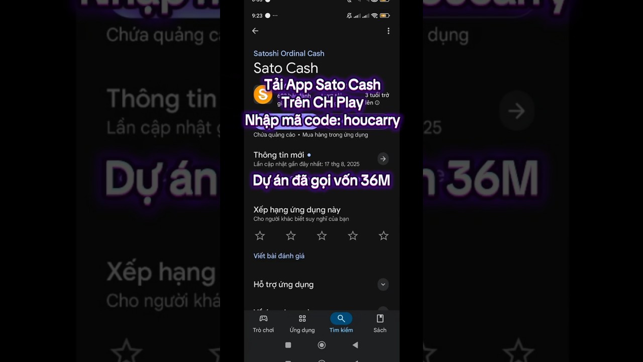 Sato Cash Dự án con của Bitcoin khai thác miễn phí đồng Sato 