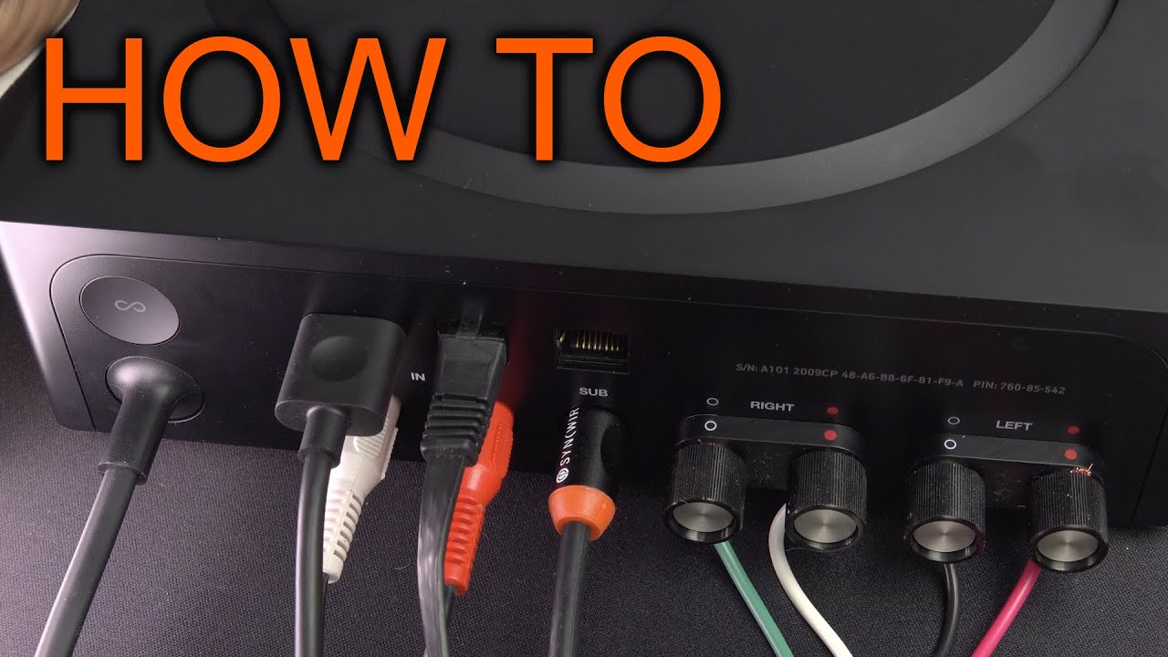 duisternis onze Middellandse Zee How to connect Sonos Amp - YouTube