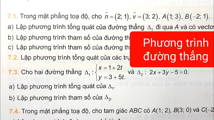 Bài tập toán 10 phương trình đường thẳng năm 2024